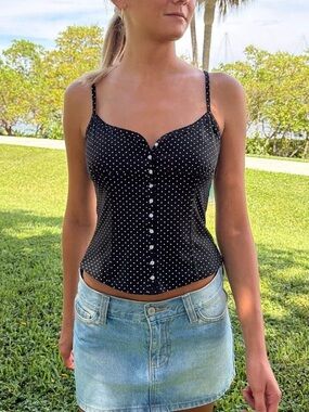 Brandy melville Odessa polka dots tank top